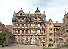 Ansicht vom Schloßhof / Friedrichsbau in Heidelberg, Altstadt Ansicht vom Schloßhof / Friedrichsbau in Heidelberg, Altstadt