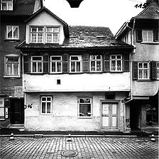 Ausschnitt photogrammetrische Aufnahme
Gelbinger Gasse 51, 1976 / Fassadenabwicklung ungerade Hausnummern in 74523 Schwäbisch Hall