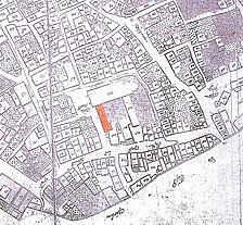Ausschnitt Kandlerscher Riss von 1773/74 / ehem. Franziskanerkloster in 73728 Esslingen am Neckar Ausschnitt Kandlerscher Riss von 1773/74 / ehem. Franziskanerkloster in 73728 Esslingen am Neckar