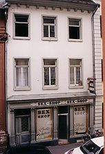 Heidelberg, Haspelgasse 10, Ansicht Vorderhaus / ehemaliges Verbindungshaus, Studentenwohnheim in 69115 Heidelberg, Altstadt