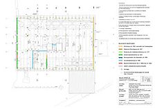 Friolzheim, Marktplatz 11, Zehntscheuer, Bauphasenplan 1. Dachgeschoss / Zehntscheuer in 71292 Friolzheim Friolzheim, Marktplatz 11, Zehntscheuer, Bauphasenplan 1. Dachgeschoss / Zehntscheuer in 71292 Friolzheim