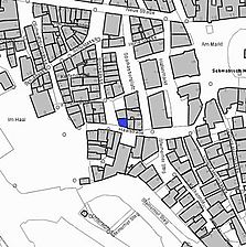 Lageplan 2007 (Vorlage LV-BW) / Wohnhaus in 74523 Schwäbisch Hall Lageplan 2007 (Vorlage LV-BW) / Wohnhaus in 74523 Schwäbisch Hall