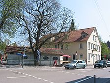 Ansicht des Gebäudes mit Biergarten von Nordwesten (2007) / Gasthaus Löwen in 70329 Stuttgart-Hedelfingen Ansicht des Gebäudes mit Biergarten von Nordwesten (2007) / Gasthaus Löwen in 70329 Stuttgart-Hedelfingen