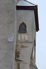 Burg Katzenstein, Kapellenbau: Erker über der Kapellenapsis von Süden. / Burg Katzenstein, Kapellenbau in 89561 Dischingen - Katzenstein Burg Katzenstein, Kapellenbau: Erker über der Kapellenapsis von Süden. / Burg Katzenstein, Kapellenbau in 89561 Dischingen - Katzenstein