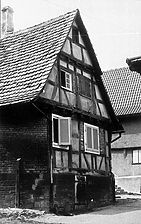 Straßengiebel (1973) / Fachwerkhaus in 75417 Lienzingen Straßengiebel (1973) / Fachwerkhaus in 75417 Lienzingen