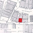 Lageplan, Auszug aus dem Urkataster von 1831/32 / Wohn- und Geschäftshaus in 71522 Backnang Lageplan, Auszug aus dem Urkataster von 1831/32 / Wohn- und Geschäftshaus in 71522 Backnang