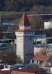 Ravensburg, Gemalter Turm (Blick von der Veitsburg) / Gemalter Turm in 88212 Ravensburg (02.03.2016 - Andreas Praefcke)