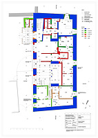 Bauphasenplan Erdgeschoss (1:50) / Spital in 72516 Scheer (01.06.2015 - strebewerk.)