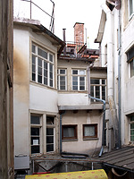 Haus C, Hoffassade / Haus „Zum Kleinen Strahl“ (Haus C) in 79098 Freiburg, Altstadt (Baukern (Löbbecke))