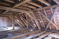 DG / Ev. Pfarrkirche (Dachwerk) in 74722 Buchen-Bödigheim (26.03.2014 - Burghard Lorhum) DG / Ev. Pfarrkirche (Dachwerk) in 74722 Buchen-Bödigheim (26.03.2014 - Burghard Lorhum)