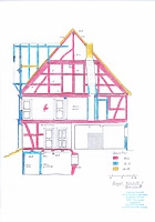 Querschnitt Baualtersplan / Fachwerkbau in 79359 Riegel am Kaiserstuhl (29.02.2016 - Burghard Lohrum)