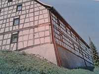 Schloss Langenrain, Scheune in 78476 Allensbach-Langenrain (09.03.2016 - LDA Freiburg, Dokumentationsarchiv)