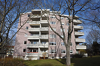 Gebäude A Außen Süd / Wohnsiedlung "Rauher Kapf" in 71032 Böblingen, Rauher Kapf (11.12.2015 - strebewerk.)