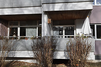 Gebäude B Außen Süd Balkondetail / Wohnsiedlung "Rauher Kapf" in 71032 Böblingen, Rauher Kapf (11.12.2015 - strebewerk.)