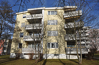 Gebäude F Außen Süd / Wohnsiedlung "Rauher Kapf" in 71032 Böblingen, Rauher Kapf (11.12.2015 - strebewerk.)