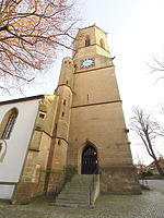 Turm der Michaelskirche / Michaelskirche in 71332 Waiblingen (19.03.2015 - strebewerk.)