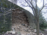 Mauereinsturz Februar 2011  / Schloss Rechenberg in 74597 Stimpfach, Schwäbisch Hall (12.02.2011)
