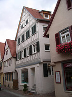 Westseite / Wohnhaus in 74354 Besigheim (Denkmalpflegerischer Werteplan,  Gesamtanlage Besigheim  Regierungspräsidium Stuttgart)