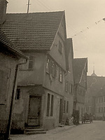 Historische Aufname Nordwetseite / Wohn- und Geschäftshaus in 74354 Besigheim (15.09.2016 - Stadtarchiv Besigheim)