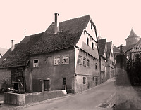 Nordwestseite um 1930 / Wohn- und Geschäftshaus in 74354 Besigheim (Stadtarchiv Besigheim)