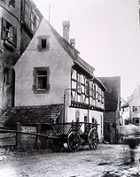 Ansicht von Nordwest / Wohnhaus mit Ladengeschäft in 74354 Besigheim (04.02.2014 - Stadtarchiv Besigheim)