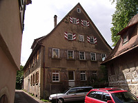 Ansicht von Norden / Obere Enzmühle, heute Wohnhaus in 74354 Besigheim (Denkmalpflegerischer Werteplan, Gesamtanlage Besigheim, Regierungspräsidium Stuttgart)