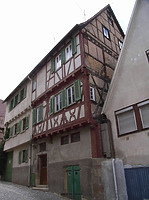 Ansicht von Nordost / Wohnhaus in 74354 Besigheim (Archiv- und Literaturrecherche zu Bau-, Besitz- und Nutzungsgeschichte für den Baubestand der historischen Altstadt von Besigheim.)