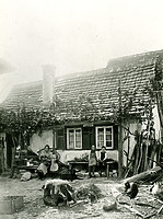 Historische Aufnahme, Ansicht von Westen / Abgegangenes Wohnhaus in 74354 Besigheim (Stadtarchiv Besigheim)