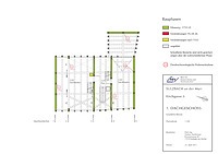 Bauphasenplan 1.Dachgeschoss / Wohnhaus in 71560 Sulzbach an der Murr (26.04.2011)