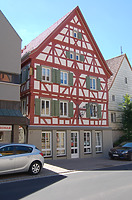 Nordansicht nach der Sanierungsmaßnahme. / ehemaliges Gasthaus zum Lamm in 74229 Oedheim (24.06.2014)