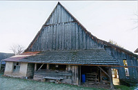 Ansicht von Südwesten. Giebel des Wirtschafsteils. / Wohnhaus in 72401 Haigerloch-Gruol (Armin Seidel) Ansicht von Südwesten. Giebel des Wirtschafsteils. / Wohnhaus in 72401 Haigerloch-Gruol (Armin Seidel)