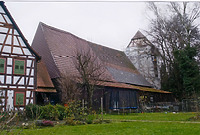 Ansicht von Südosten / Scheune des sog. Widdumhofes in 71069 Sindelfingen-Maichingen (Armin Seidel)