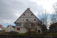 Nördlicher Giebel / Wohnhaus in 78628 Rottweil-Göllsdorf, Gällsdorf (Landesamt für Denkmalpflege Freiburg, Bildarchiv)