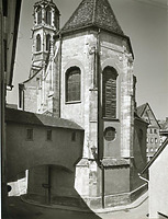 Westansicht Kapellenkirche, Chor / Kapellenkirche mit Kapellenturm  in 78628 Rottweil (Fotoarchiv Freiburg, Landesamt für Denkmalpflege)