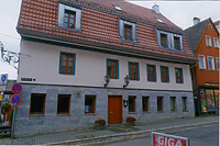 Ansicht von Ost, von der Marktstraße / Gasthaus „Löwen“ in 71522 Backnang (Armin Seidel)