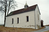Zeilenkapelle St. Sebastian, Südostansicht / Zeilenkapelle St. Sebastian in 78576 Emmingen-Liptingen (Bildarchiv, Landesamt für Denkmalpflege)