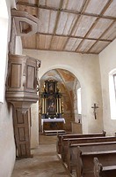 Innenansicht Chor / Zeilenkapelle St. Sebastian in 78576 Emmingen-Liptingen (Bildarchiv, Landesamt für Denkmalpflege)