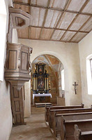 Innenansicht Chor / Zeilenkapelle St. Sebastian in 78576 Emmingen-Liptingen (Bildarchiv, Landesamt für Denkmalpflege) Innenansicht Chor / Zeilenkapelle St. Sebastian in 78576 Emmingen-Liptingen (Bildarchiv, Landesamt für Denkmalpflege)
