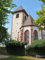 Ostansicht / Kath. Pfarrkirche St. Martin in 77767 Appenweier-Zimmern, Urloffen (Bildarchiv, Landesamt für Denkmalpflege, Dienstsitz Freiburg)