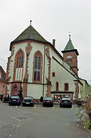 Nordansicht / Kath. Pfarrkirche St. Nikolaus- Kirche, Turm in 79215 Elzach (Bildarchiv, Landesamt für Denkmalpflege)