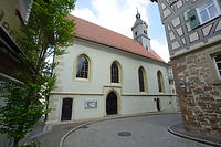 Stadtkirche Marbach am Neckar. Langhaus Südseite. / Ev. Stadtkirche in 71672 Marbach am Neckar (04.05.2018 - Michael Hermann, Heimerdingen.) Stadtkirche Marbach am Neckar. Langhaus Südseite. / Ev. Stadtkirche in 71672 Marbach am Neckar (04.05.2018 - Michael Hermann, Heimerdingen.)