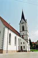 Südwestansicht / St. Michael in 78187 Geisingen-Leipferdingen (Bildarchiv, Landesamt für Denkmalpflege, Dienstsitz Freiburg)
