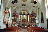 Innenansicht Chor / St. Michael in 78187 Geisingen-Leipferdingen (Bildarchiv, Landesamt für Denkmalpflege, Dienstsitz Freiburg)
