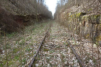 Einschnitt "Im Hau" / Württembergische Schwarzwaldbahn in  keine genauere Zuordnung (10.04.2018 - wifu)