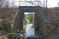 Durchlass über Tälesbach bei Althengstett / Württembergische Schwarzwaldbahn in  keine genauere Zuordnung (10.04.2018 - wifu)