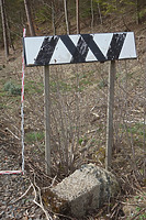 Vorankündigung Haltesignal Schafhausen (in Zweitverwendung) / Württembergische Schwarzwaldbahn in  keine genauere Zuordnung (12.04.2018 - wifu)