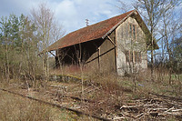 Güterschuppen am Bahnhof Schafhausen / Württembergische Schwarzwaldbahn in  keine genauere Zuordnung (12.04.2018 - wifu)