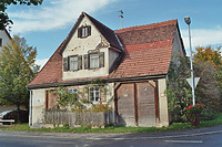 Südostansicht / Bauernhaus mit Scheune in 78600 Kolbingen (Landesamt für Denkmalpflege, Dienstsitz Freiburg,  Ref. 82, 83.3)