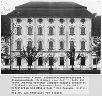 Kloster Obermarchtal - Klausurgebäude, Ostflügel (von Ost) / Ehem. Prämonstratenser-Reichsabtei in 89611 Obermarchtal (Bildarchiv, LDA, Rgb. Tübingen)