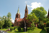 Westansicht / Ev. Stadtkirche in 78713 Schramberg (Landesamt für Denkmalpflege, Dienstsitz Freiburg,  Ref. 82, 83.3)